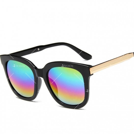Дамски слънчеви очила с огледални стъкла тип котешки очи
