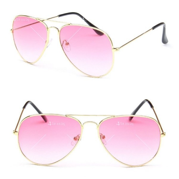 Дамски слънчеви очила тип авиатор в седем различни цвята 4