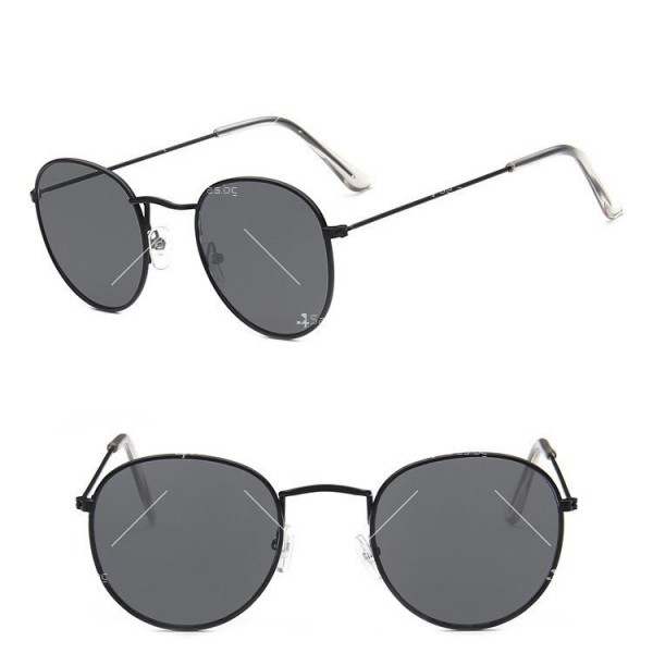 Дамски слънчеви очила с кръгли огледални стъкла 1