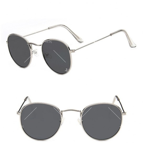Дамски слънчеви очила с кръгли огледални стъкла