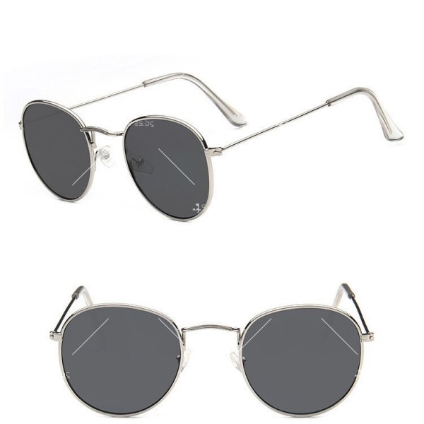 Дамски слънчеви очила с кръгли огледални стъкла 6