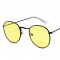 Дамски слънчеви очила с кръгли огледални стъкла 9