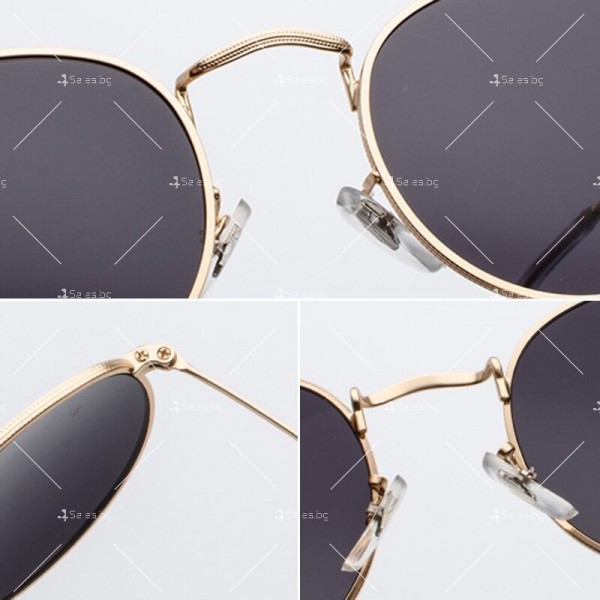 Дамски слънчеви очила с кръгли огледални стъкла 23