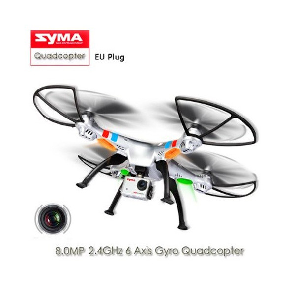 Квадрокоптер Syma X8G 4CH с 8mpx HD камера HeadLess режим RC IOC, LED