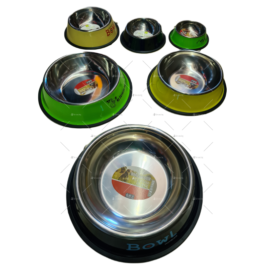 Кръгла метална купа за храна за кучета LBF11