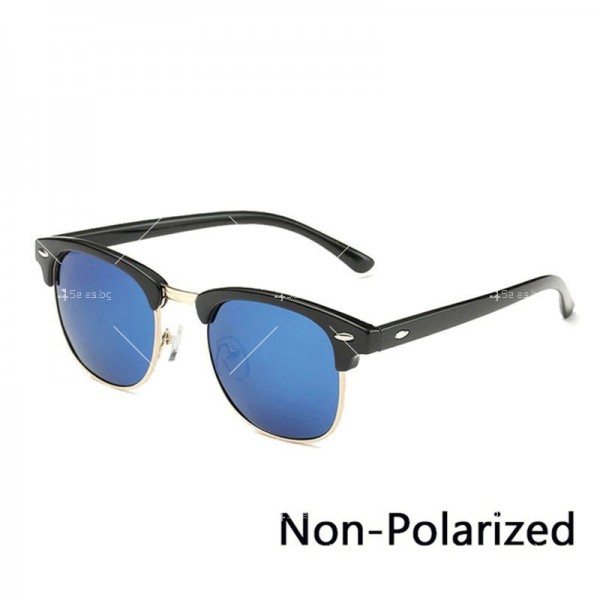 Винтидж унисекс слънчеви очила с огледални стъкла 1