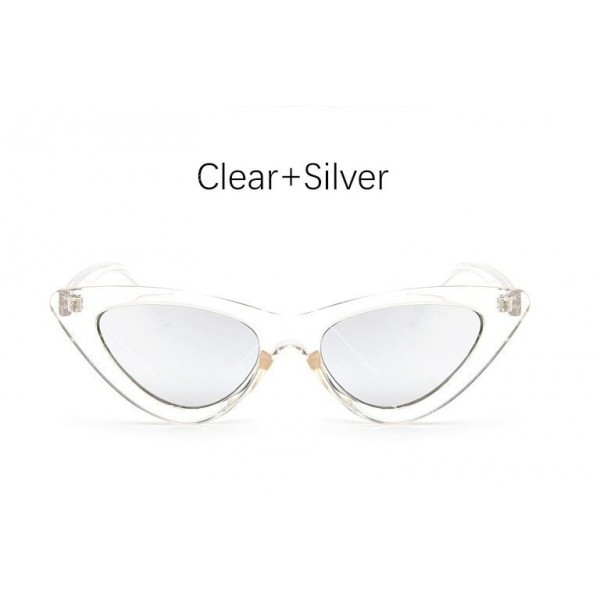 Модни дамски слънчеви очила с форма на триъгълни котешки очи 2