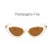 Модни дамски слънчеви очила с форма на триъгълни котешки очи 5