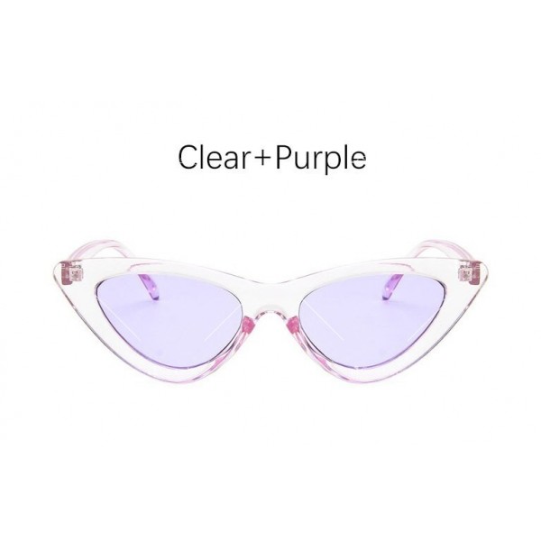 Модни дамски слънчеви очила с форма на триъгълни котешки очи 7
