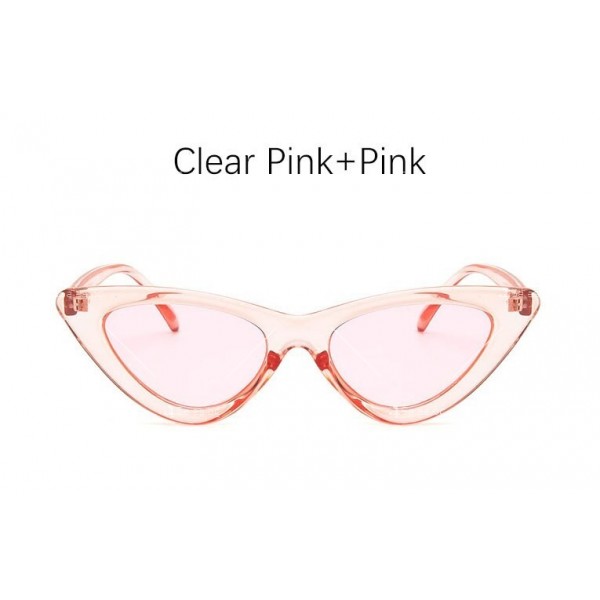 Модни дамски слънчеви очила с форма на триъгълни котешки очи 8
