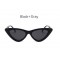 Модни дамски слънчеви очила с форма на триъгълни котешки очи 9