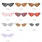 Модни дамски слънчеви очила с форма на триъгълни котешки очи 10