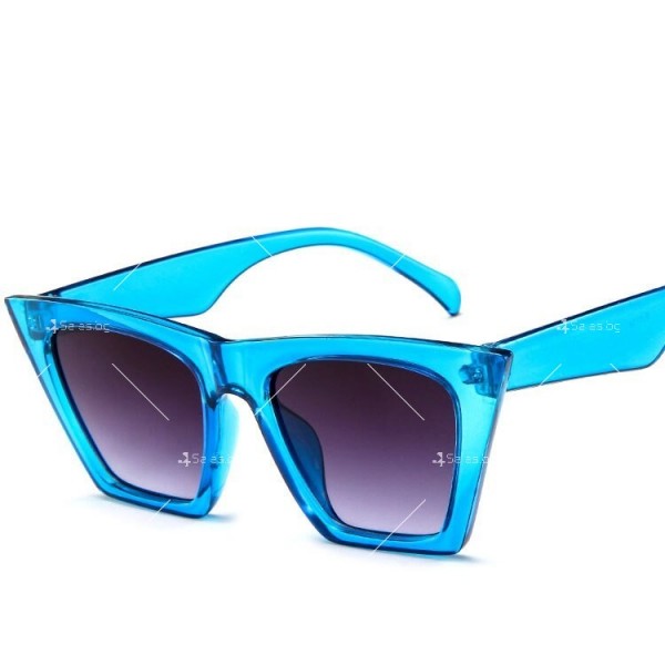 Дамски слънчеви очила с конусовидна форма и големи стъкла 2