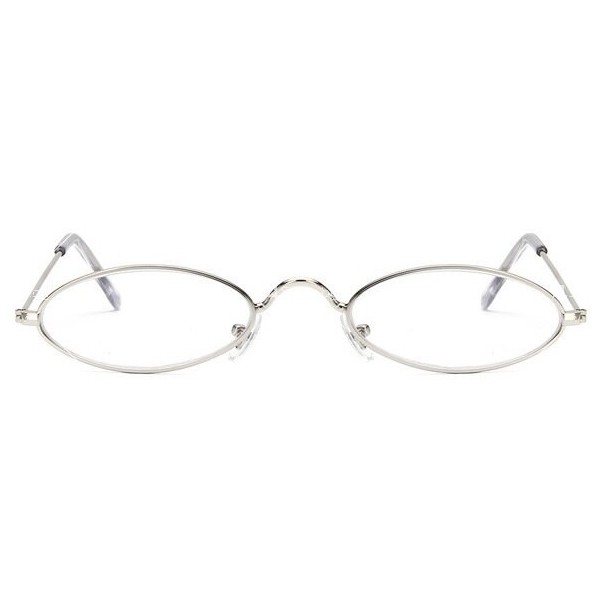 Дамски слънчеви очила с малки овални стъкла и метална рамка 4