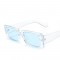 Дамски цветни слънчеви очила с пластмасова дебела рамка и правоъгълни лещи 8