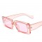 Дамски цветни слънчеви очила с пластмасова дебела рамка и правоъгълни лещи 10
