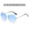 Дамски слънчеви очила с форма на шестоъгълник и метални дръжки 5