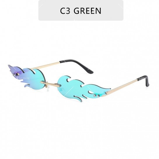 Дамски парти слънчеви очила във формата на листа