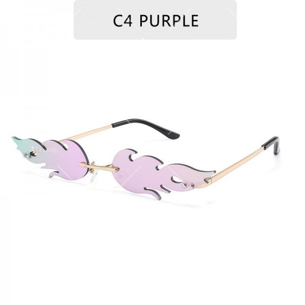 Дамски парти слънчеви очила във формата на листа 4
