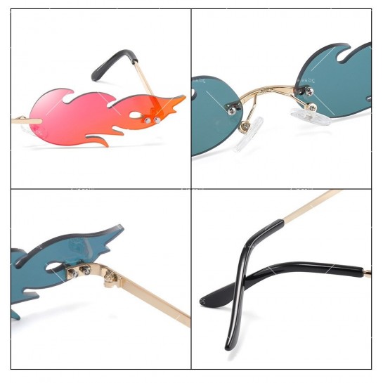 Дамски парти слънчеви очила във формата на листа