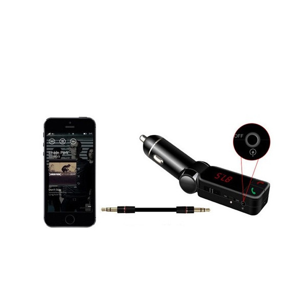 Блутут за кола (MP3player FM предавател зарядно USB и Bluetooth) HF4 7
