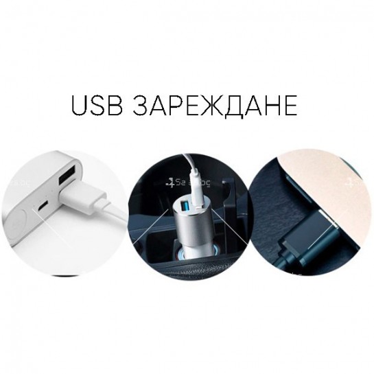 Фенер – челник с лампи  L2 + 2 х T6 + 2 LED фара и USB захранване FL71