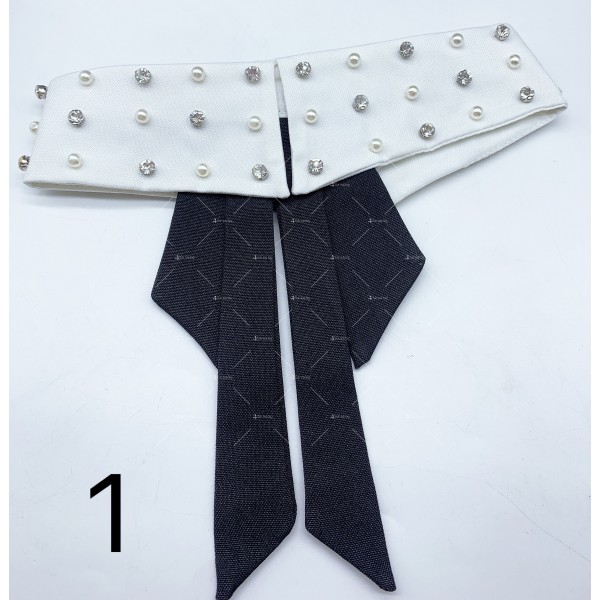 Стилни вратовръзка, яка с декорация - D103 1