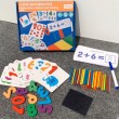 Дървена образователна игра за най-малките на английски език WJ4 11