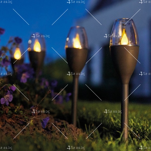 Соларна лампа за градина, тип свещ 4
