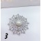 Елегантни дамски брошки с новаторски дизайн и декорация от  бели кристали Е19 5