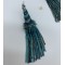 Дамски обеци с цветни мъниста и плътни висулки от синджирчета А160 14