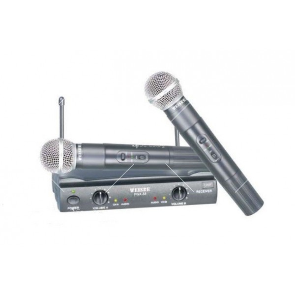 Комплект от 2 броя безжични микрофони с приемник WVNGR PGX 58 MF4 2