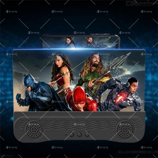 Увеличителен 12-инчов екран с двоен Bluetooth високоговорител