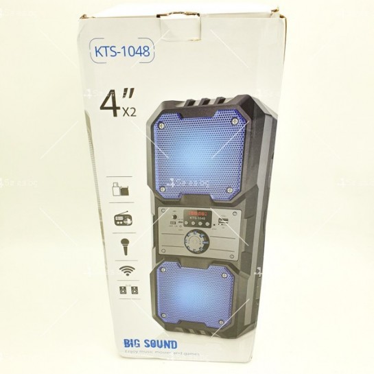 Безжична колона с Micro SD карта и FM радио + безплатен микрофон KTS-1048