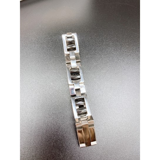 Унисекс гривна тип верижка от стомана със сребърно покритие NSC-1