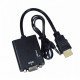 Висококачествен адаптер за конвертиране от HDMI към VGA Audio 3,5, CA83 2