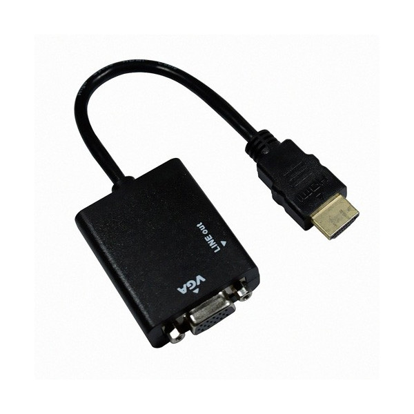 Висококачествен адаптер за конвертиране от HDMI към VGA Audio 3,5, CA83 5