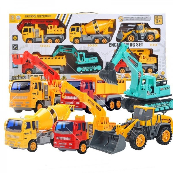 Комплект от детски, мини превозни средства - WJ54 1