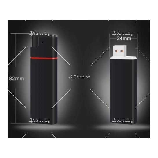 Запалка с камера FULL HD 1080p, microSD, LED фенер, USB връзка - SC27