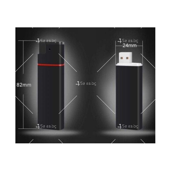 Запалка с камера FULL HD 1080p, microSD, LED фенер, USB връзка - SC27
