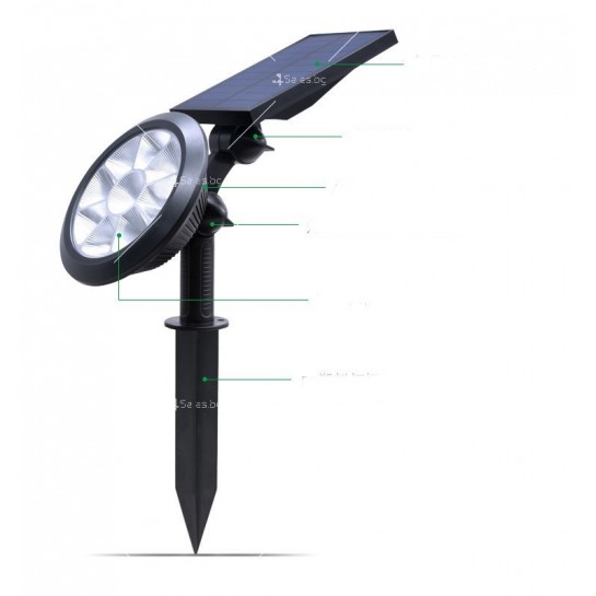 Иновативна соларна лампа за стена и градина с 4 сензора за движение - H LED55