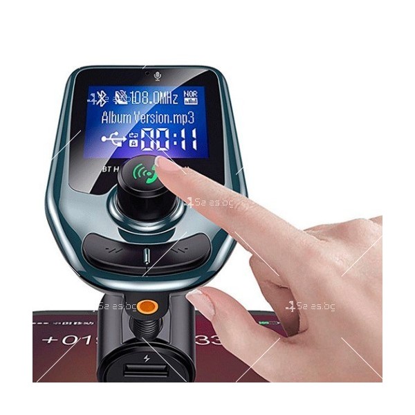 Трансмитер за кола T10 Bluetooth Car Kit MP3 Player HF9 3