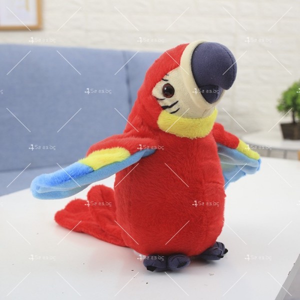 Реджи говорещия папагал с махащи крила - WJ36 1