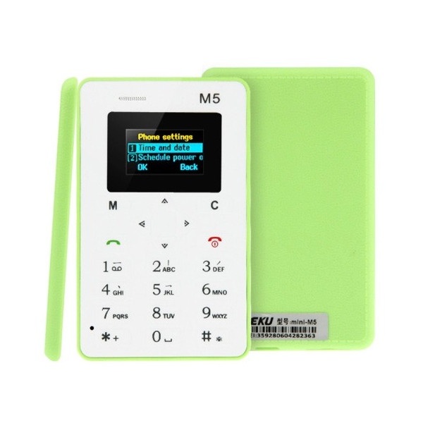 AEKU M5 ултра тънък мобилен телефон с цветен дисплей 5