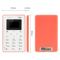 AEKU M5 ултра тънък мобилен телефон с цветен дисплей 6