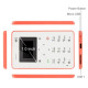 AEKU M5 ултра тънък мобилен телефон с цветен дисплей 7