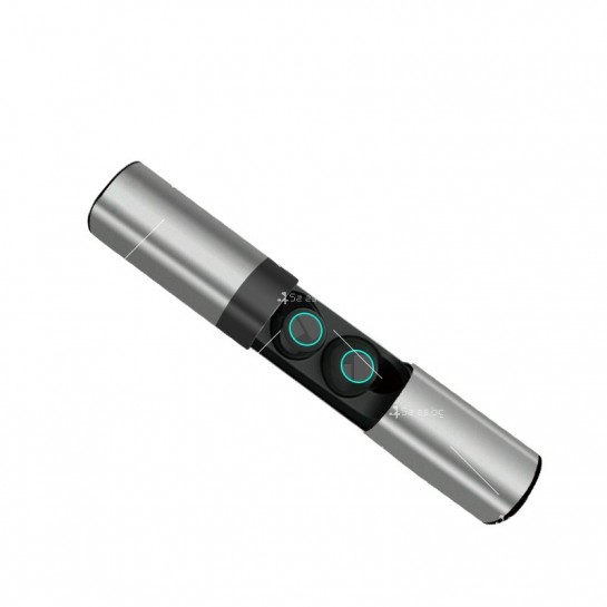 Bluetooth слушалки TWS-S2, зареждащ метален кейс с 1200mAh батерия - EP71
