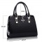 Луксозна лачена дамска чанта, имитираща крокодилски десен BAG43 3
