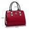 Луксозна лачена дамска чанта, имитираща крокодилски десен BAG43 4