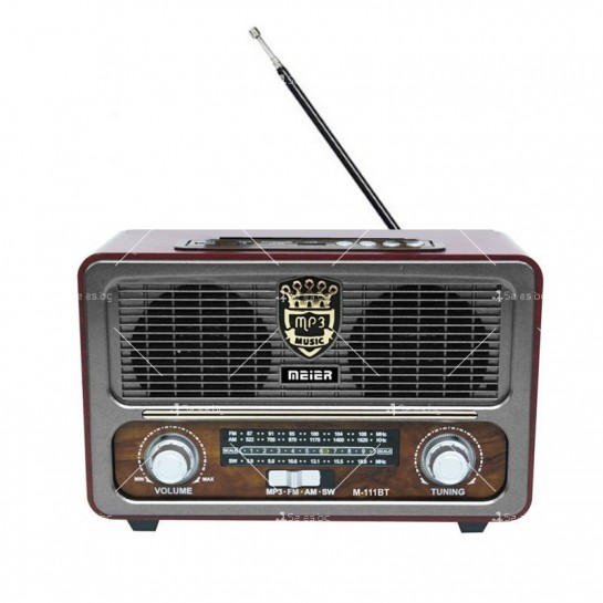 Компактно ретро Bluetooth радио за кола с антенна M-111BT F RADIO23